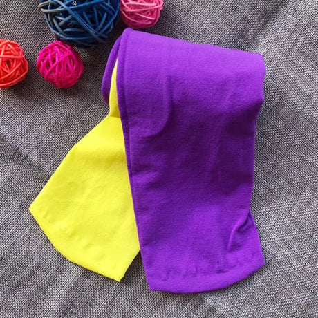 Candy Color Mixed Tights for Girls Baby Stretch Trouser Skinny Pants Women Kids To Tone Dance Pantyhose Courful Fashion Stocking
