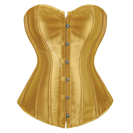 Sapubonva Overbust Corset Plus Size Sexy Corselet Corsets and Bustiers Tops Red Black Pink Purple White Gothic Lingerie Women