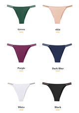 Ice Silk Thongs Women's Panties Luxury Bikini G-String Seamless Underwear Low Waist Briefs Female Underpant Pantys Sexy Lingerie