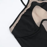 Hanging Neck Suspender Slim Fit Nightclub Sexy Women's Long Dress Elegant Fashionable Perspective Temperament Dinner Dress
