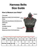 Women Fashion PU Leather Belt Street Style Bondage Body Harness Punk Decorative Harness Gothic Waistband Clothing Accessoreis