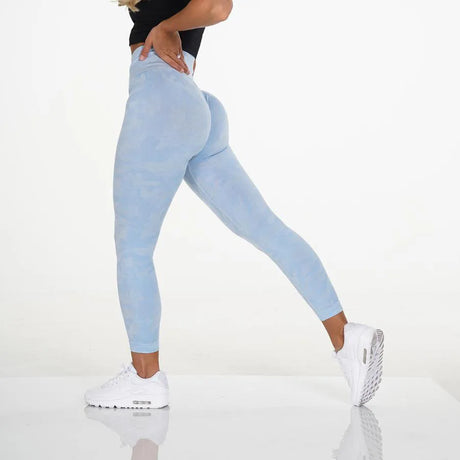 Scrunch Butt Sports Leggings Booty Fitness Tights Gym Leggings Sportswear Camo Seamless Leggings Women High Waist Yoga Pants