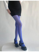 Blue Green Ultra-thin Nylon Thigh High Stockings Pantyhoses Women Sexy Women Tights Velvet Sexy Lingeries Hosiery Body Stockings