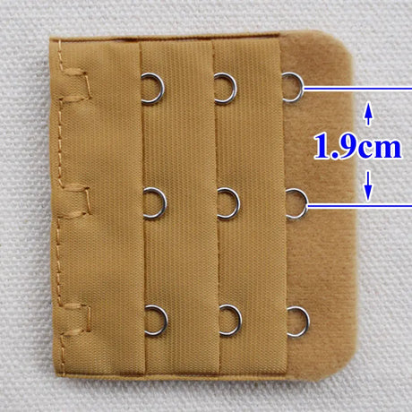 3-Row 3-Hook Bra Extender with Stainless Steel Hooks for Bras, Adjustable Extra Length Soft Velvet Back Closure (Multi Colors)