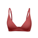 Triangle Non-paded Bralettes Women Wireless Deep V Bras Plunge Unlined No Underwire Brassiere Seamless Comfortable Everyday Bras