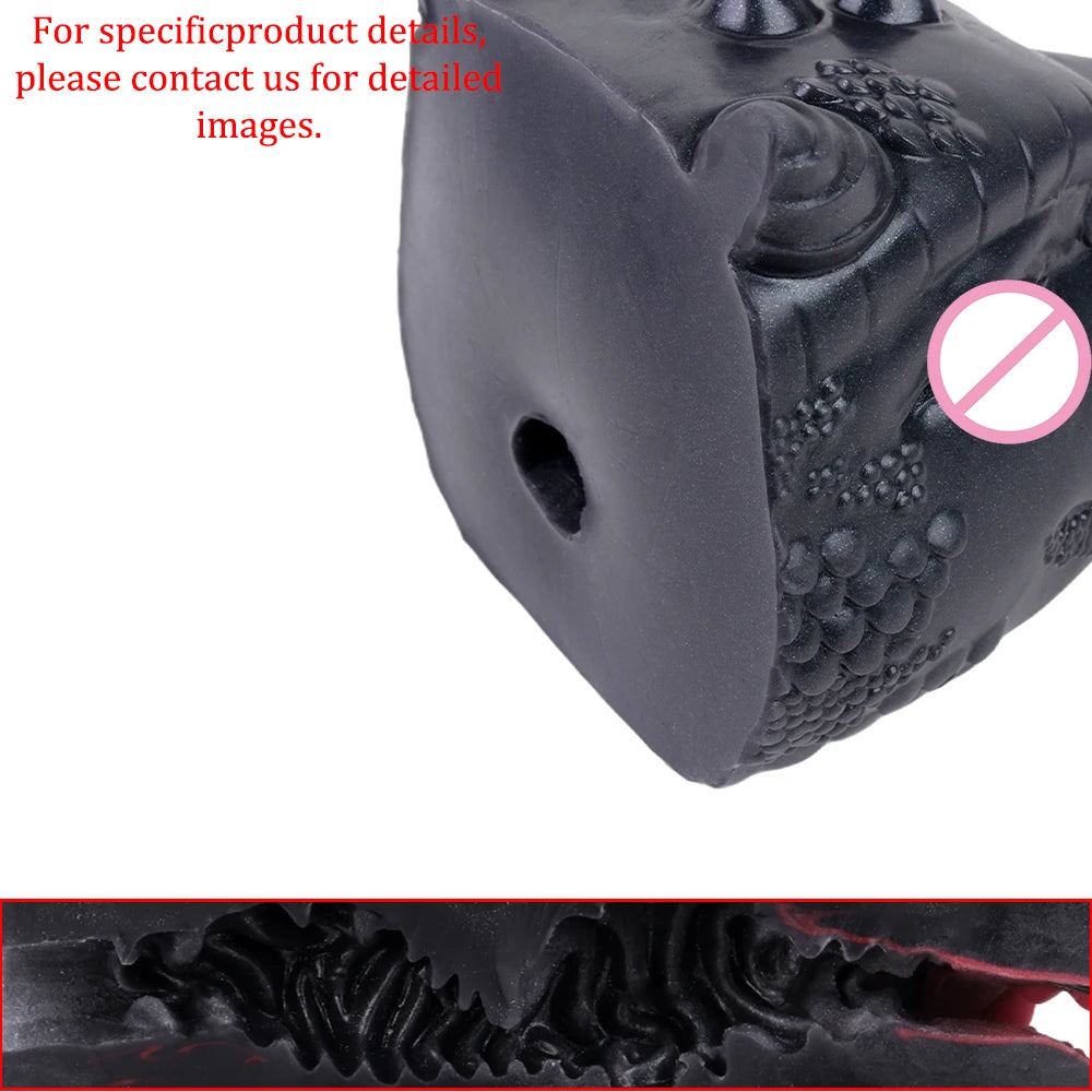 GEEBA Fantasy Red/Blue Dragon Male Masturbator Silicone Adult Men's Onahole Pocket Pussy Realistic Vagina Stroker Men Sex Toys