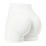 Women Seamless Yoga Leggings Summer Fitness High Waist Gym Shorts Scrunch Shorts Booty High Stretch Running Bike Pants