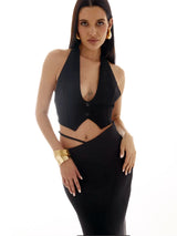 Bornladies Summer New Sexy Backless Neck Hanging Vest Women's Solid Color Lace Up Hot Girl Sleeveless Tanks Female Fashion Camis