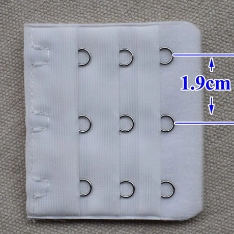 3-Row 3-Hook Bra Extender with Stainless Steel Hooks for Bras, Adjustable Extra Length Soft Velvet Back Closure (Multi Colors)