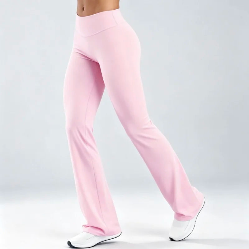 Origin Flares Leggings Women Soft Yoga Stretch Bootcut Workout Pants Naked Feel Slim Hip Lifting Gym Fitness Running Activewear