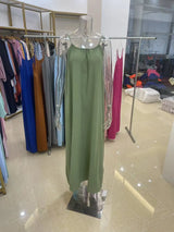 New Arrival Women's Strapless Backless Long Loose Home Dress Comfortable Sleepwear Casual Maxi Dress