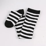 Thigh High Stockings Womens Striped Ladies Girls Black White Pink Long Over Above Knee Socks Femboy Cosplay Lolita Harajuku Y2k