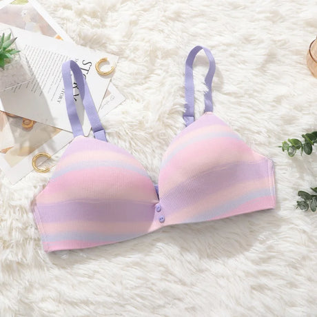 Seamless Wireless Bra Women Comfort Ice Silk Push Up Underwear 3/4 Cup Daily Lingerie Bralette Plus Size