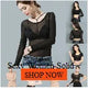 Sexy Women T Shirt See Through Mesh Black Long Sleeve Bodysuit Sheer Slim Turtleneck Tulle Crop Top T-Shirt Transparent Clubwear