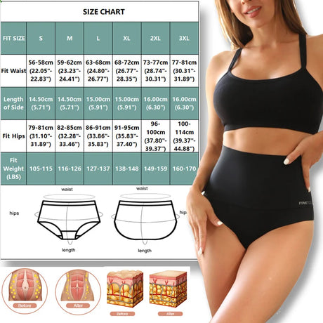 FINETOO 4Pcs Women High Waist Seamless Tummy Control Underwear FINETOO Anti-Slip Shapewear Panties Soft Stretchy Body Shaper Briefs No Show Slimmer Underpants for Postpartum Everyday Outfit S-3XL
