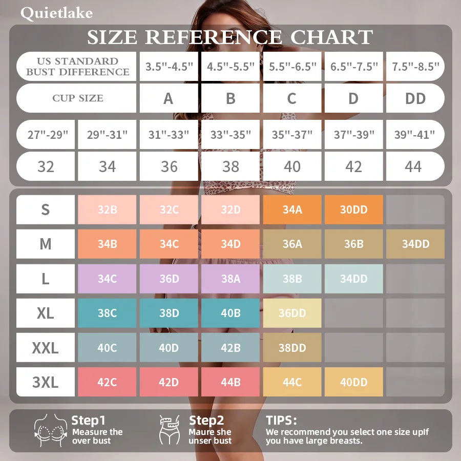 Bras for Women No Underwire Scalloped Wireless Push Up Bra Seamless Full Coverage Supportive Plus Size Tshirt Bra, Soft Breathable Comfortable Bralette, Leopard & Polka Dot Print Ice Silk Bra