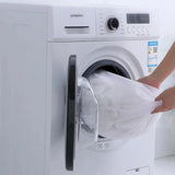 1Pc Drawstring Mesh Laundry Bags Fine/Coarse Mesh Washing Machine Travel Laundry Pouch Soft White Lingerie Storage Clothing Hot