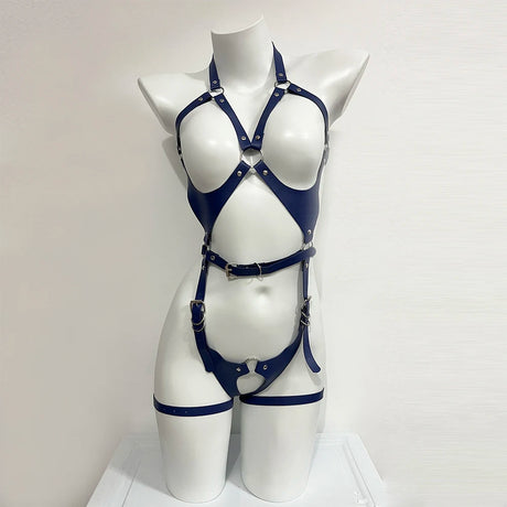Sexy Body Harness Belt Set Tights Women Bdsm Leather Lingerie Fetish Clothing Underwear Harness Bondage Sex Toy Accessories