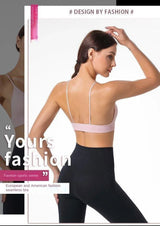 V Neck Seamless Triangle Cup Bra Camisole Underwear Wrapped Chest Women S M L Breathable Gather Up Sports Fitness Yoga Casual