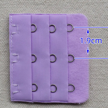 3-Row 3-Hook Bra Extender with Stainless Steel Hooks for Bras, Adjustable Extra Length Soft Velvet Back Closure (Multi Colors)