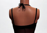 Sexy Lace Up Women Patterned Black Jumpsuit Sheer Suspender Bodystocking Geometric Cutout Slim Fit Lingerie