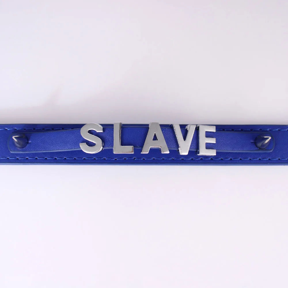 Lovely Personalized Letters  Choker Women Leather Collar Punk Chocker Custom Name Bling Crystal Jewelry Cosplay Necklace