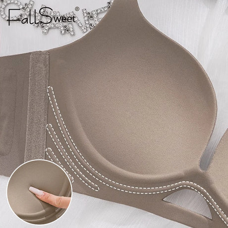 FallSweet Small Chest Sexy Push Up Bra for Women Seamless Bras Everyday Lingerie Comfortable Underwear Thick Bralette 32-38AB
