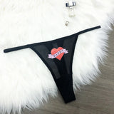Custom Thongs Crystal Name Letter Women Sexy Underpants Erotic G-String Panties Personalized Underwear Girl Friend Hot wife Gift
