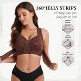 Women's Posture Correction Bras Seamless Wireless Push Up Bralette with Cross Back Support Female Lingerie