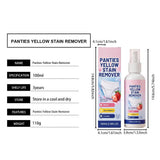 Underwear Stain Remover Spray 100ml Blood Secretion Yellow Spot Cleaner Gentle Skin Safe No Scrub Laundry Detergent for Lingerie