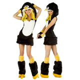 Sexy Christmas Ladies Costume Halloween Cosplay Big Tail Wolf Role Play Party Maid Seduction Santa Claus Gift Womens Uniform