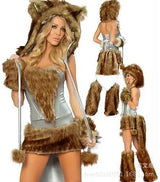 Cosplay Halloween Party Costume Ape Character Role Play Uniform Orange With Big Tail Wolf Game Costume Cosplay Costume