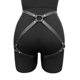 Ladies' Sexy Decorative Belt Leather Thigh Strap, Vest, Restraint Strap, with Leather Bracelet, Bdsm Fetish Clothing Accessory