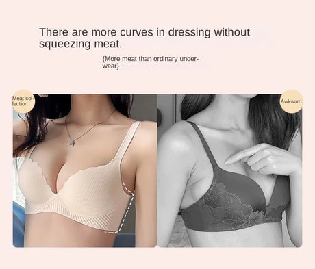 Ultra Thick 6CM Push up Bra for Small Chest Padded No Steel Ring Comfortable Sexy Lift Lingerie Flat Chest Women