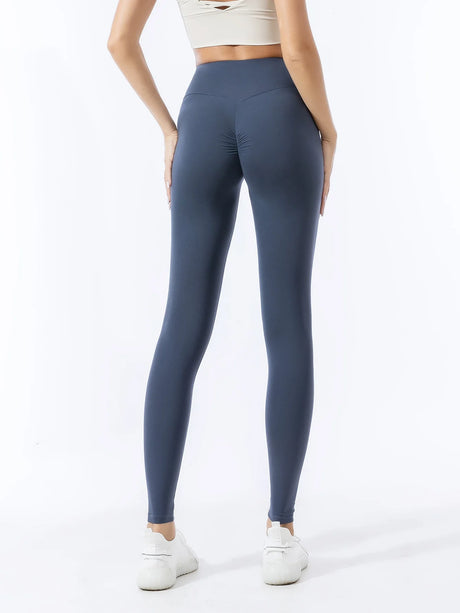 Women's Yoga Pants High Waist Tummy Control Butt Lifting Workout Leggings for Running Pilates Naked Sensation Peach Booty