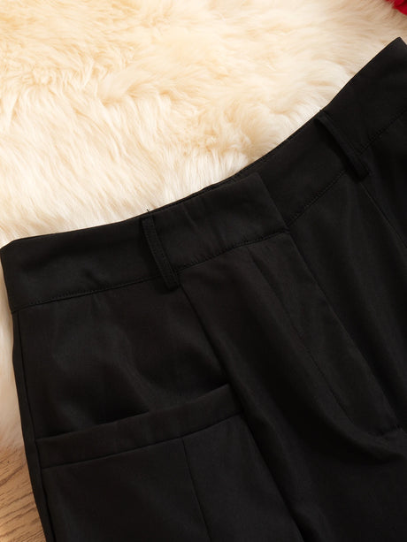 Women Wide Leg Cargo Pants High Waist Streetwear Trousers 2026 Spring Autumn Solid Black Loose Pleated Casual Pants S-XXL Size
