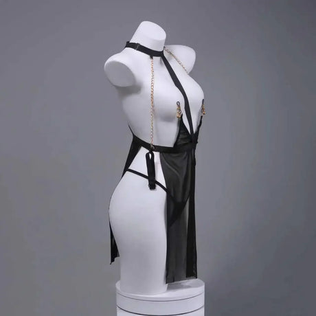 Hot Sexy Lingerie For Women Low Cut Crotchless Bodysuit Erotic Underwear Set Sex Bodysuit Transparent Sexy Porno Nightie