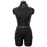 Sexy Body Harness Belt Set Tights Women Bdsm Leather Lingerie Fetish Clothing Underwear Harness Bondage Sex Toy Accessories