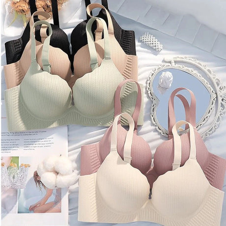 Ultra Thick 6CM Push up Bra for Small Chest Padded No Steel Ring Comfortable Sexy Lift Lingerie Flat Chest Women