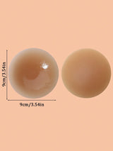 2/4pcs Ultra-Thin Reusable Nipple Covers With Gift Box, Portable Invisible Adhesive Breast Petals, Anti-Nipple Protrusion Pads, Lingerie Accessories, Suitable For Wedding
