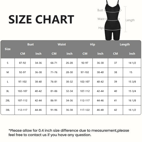 Women V Neck Shapewear Tummy Control Bodysuit Breathable Tank Top Sexy Adjustable Strap Full Body Shaper High Stretch Anti Chafing Faja Invisable Comfortable Shorts Slimming Waist Trainer Butt Lifter 3 Colors Available