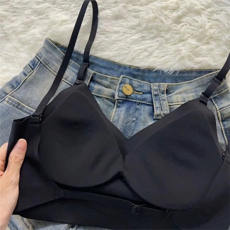 Fashion Nylon Cotton Women's Invisible Bra Breathable No Steel Frame U Plunge Bras Backless Ladies Sexy Bras Women Girls