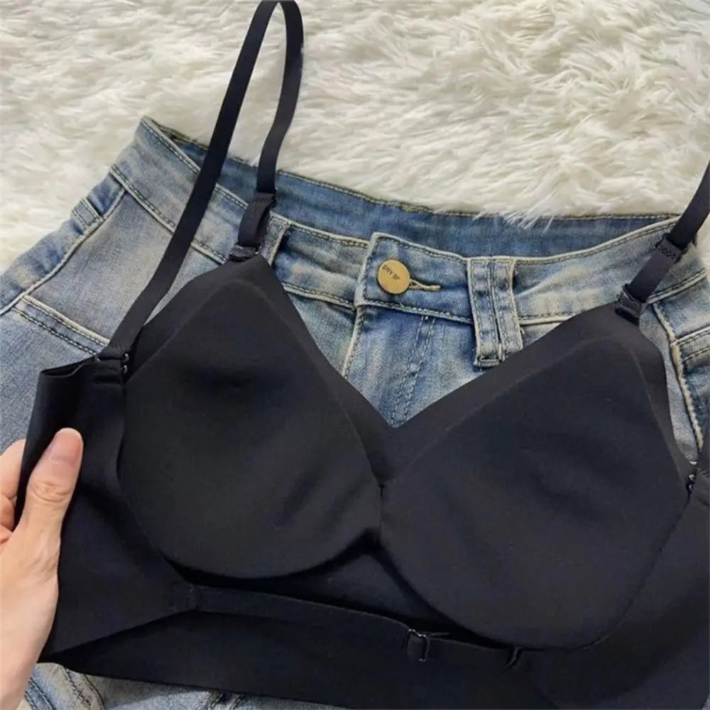 Fashion Nylon Cotton Women's Invisible Bra Breathable No Steel Frame U Plunge Bras Backless Ladies Sexy Bras Women Girls
