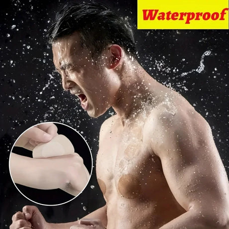 10/20/50/100/200-Pack Ultra-Thin And Soft Men'S Disposable Invisible Nipple Stickers, Mesh Fabric Chest Protectors, Suitable For