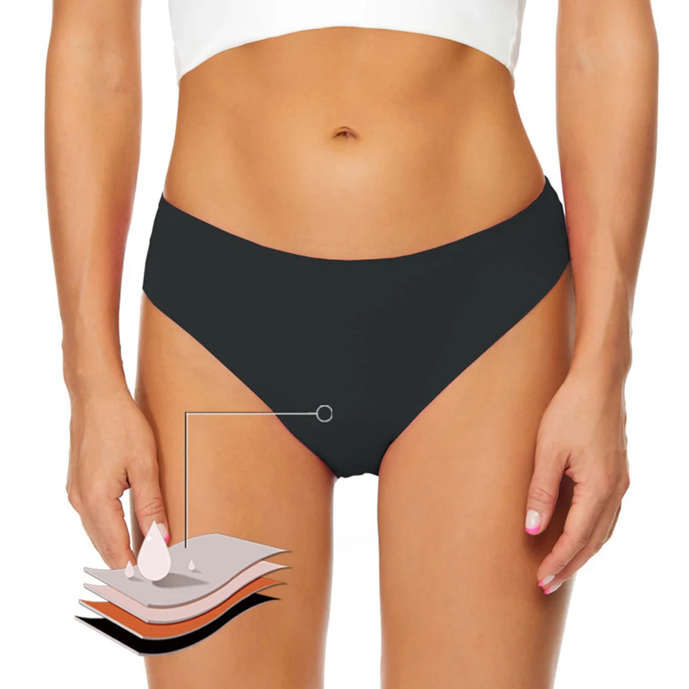 Teenagers Seamless Swimwear Leakproof Menstrual Panties Bikini Fast Absorption Period Swimsuits for Girls Women