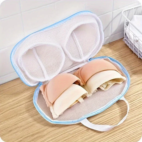 Bra Laundry Bag: Portable, Foldable, Lingerie Mesh Washing Bags for Underwear Protection—Household Pouch