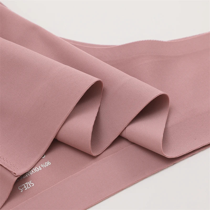 FINETOO 3PC Women Seamless Panties Sexy Brazilian Thong Female Low Waist Solid Color Briefs Comfortable Invisible G-string Panty