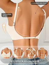 Women Invisible Bra Deep U Plunge Bras Backless Top for Dresses Sexy Lingerie with Transparent Strap Push Up Strapless Underwea