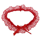 Women Sexy Lingerie Lace Floral Garter Belt Bowknot Leg Loop Wedding Garters Bridal Cosplay Fashion Stocking Ring For Ladies