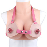 Female Fake Mouth Lip Ring Labia Wearing Silicone Lingeries Exotic Accessories Adjustable Underwear Couple Play Woman Adult Toys